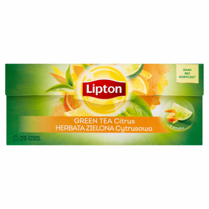 LIPTON Green Tea Citrus - Ceai Verde cu Citrice 25 Plicuri [2]