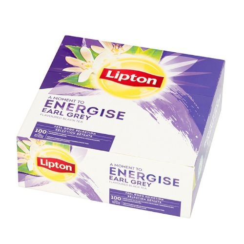 LIPTON Energize Earl Grey Ceai Negru cu Bergamota 100x2g [1]