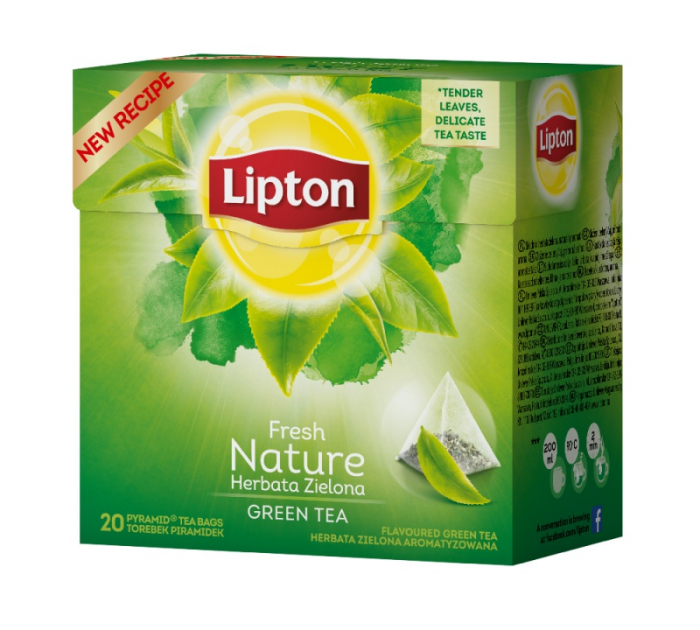 LIPTON Piramide Ceai Verde Fresh Nature Green Tea 20 plicuri 28g [2]