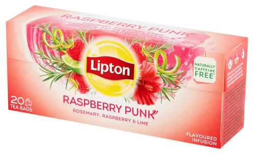LIPTON Raspberry Punk Ceai din Hibiscus, Rozmarin si Zmeura 20x1.8g [1]