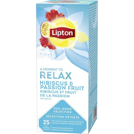 LIPTON Relax Ceai Hibiscus & Passion Fruit 25x1.4g [1]