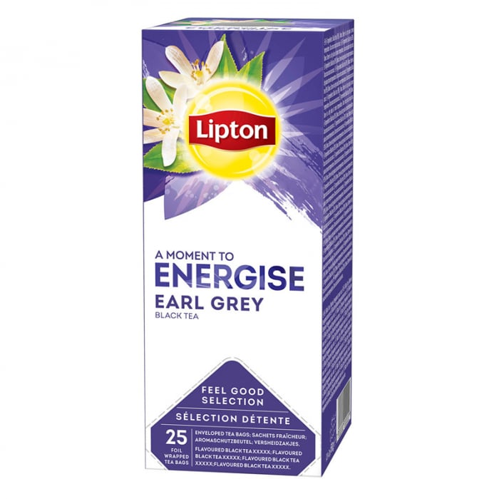 LIPTON Energize Earl Grey Ceai Negru 25 plicuri [1]
