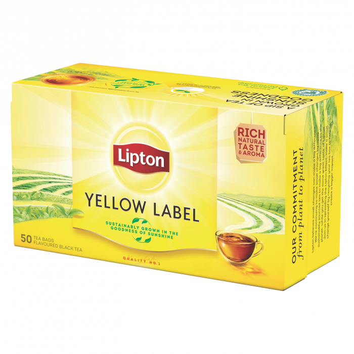 LIPTON Yellow Label Ceai Negru 50 plicuri [1]