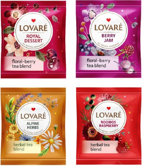 LOVARE Ceai Asortat Flower Tea 4 Sortimente x 8 plicuri 64g [4]