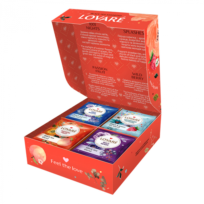 LOVARE Ceai Negru Asortat 4 Sortimente x 8 plicuri 64g [2]