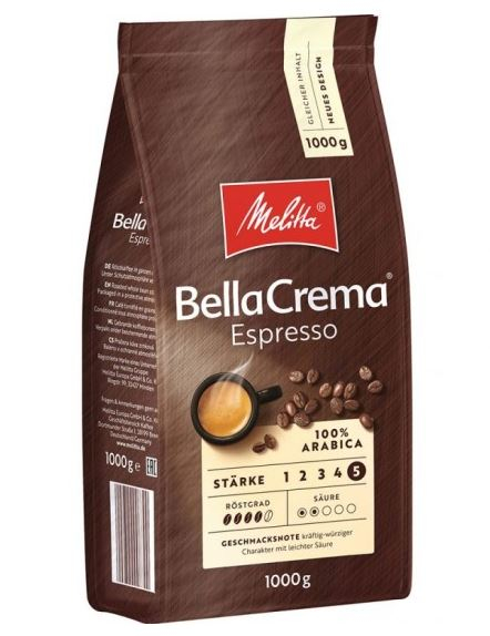 MELITTA Bella Crema Espresso Cafea Boabe 1kg [1]