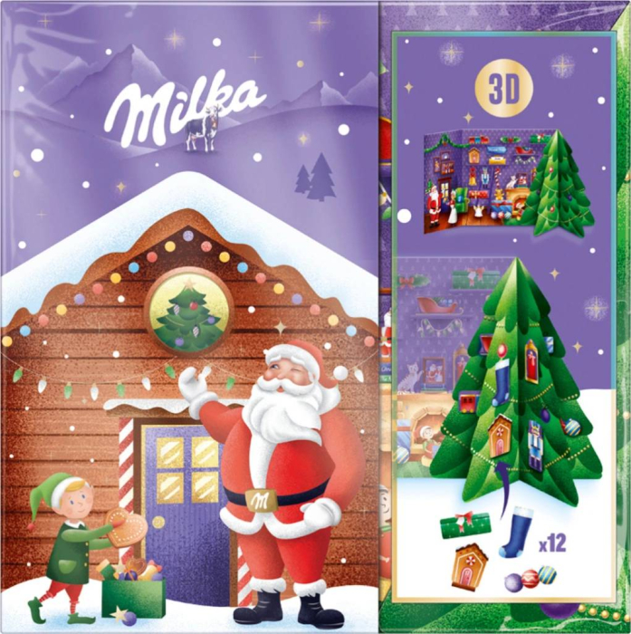 MILKA Calendar Advent cu Ciocolata 163g [3]