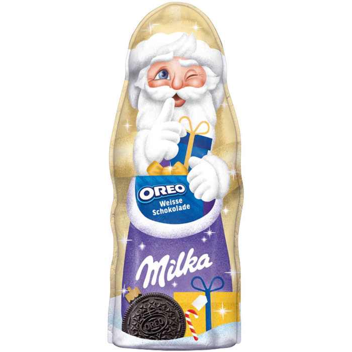 MILKA Figurina din Ciocolata Alba si Oreo - Mos Craciun 95g [1]
