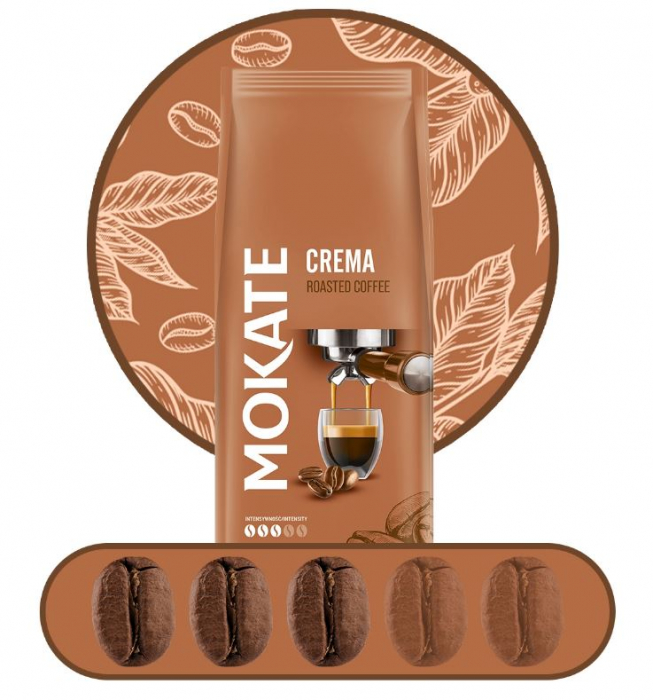 MOKATE Crema Cafea Boabe 1kg [2]
