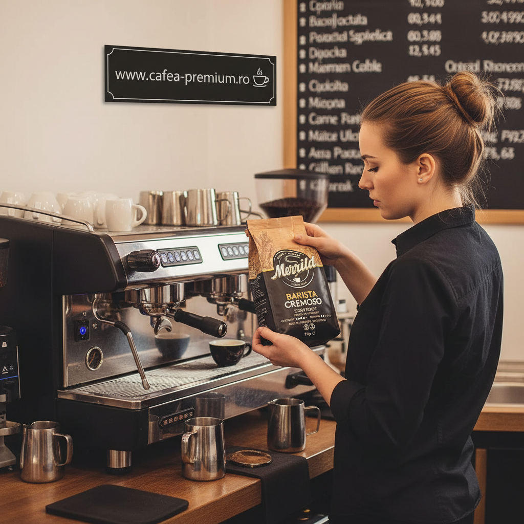 MOLLER H. MERRILD Barista Cremoso Slow Roast - Cafea Boabe 1Kg [2]