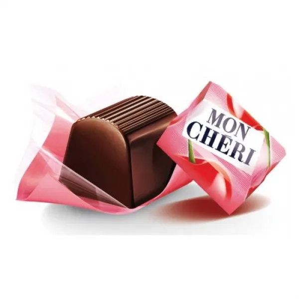 MON CHERRY Praline de Ciocolata Umplute cu Cireasa Intreaga in Lichior 157g [2]
