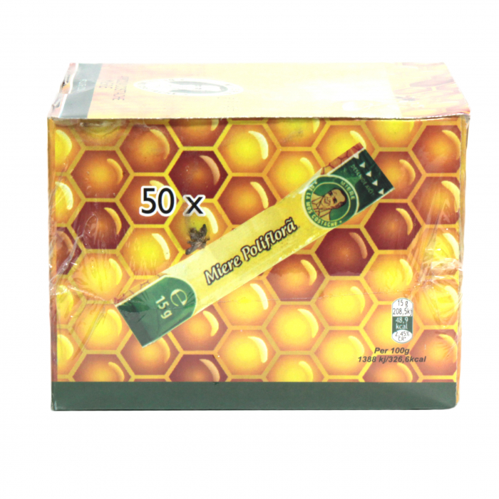 MOS COSTACHE Miere Poliflora Plic 50x15g [3]