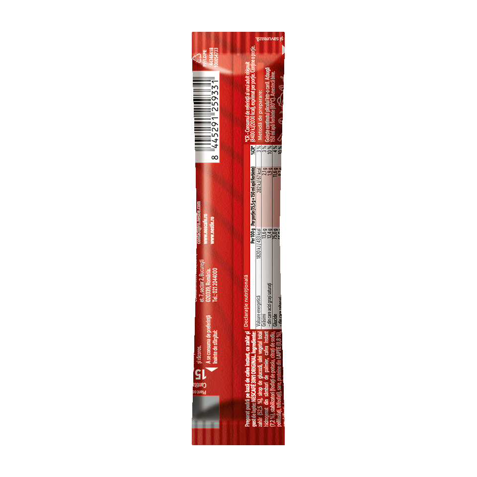 NESCAFE 3in1 Original Cafea Instant Plic 24x15g [5]