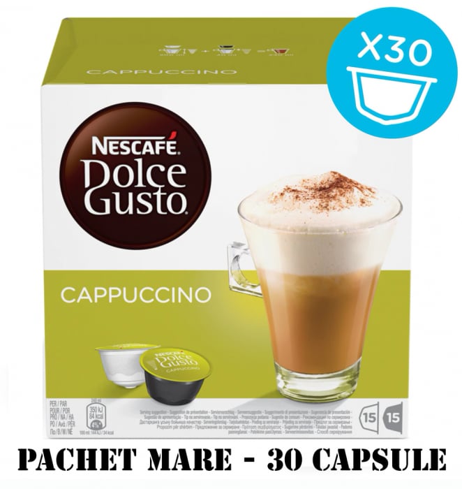 NESCAFE Cappuccino Capsule Dolce Gusto 30buc 350g - Pachet Mare [1]