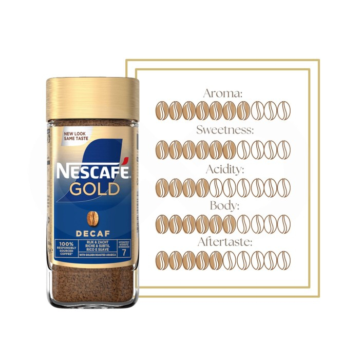 NESCAFE Gold Decaf Cafea Instant Decofienizata, Solubila borcan 100g [3]