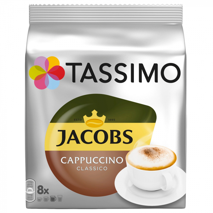 Pachet 12 cutii Capsule Cafea Tassimo + Cadou Espressor Bosch Tassimo Vivy II [13]