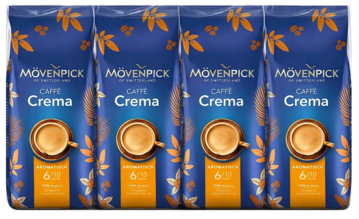 MOVENPICK Caffe Crema Aromatisch - Cafea Boabe 1kg [2]