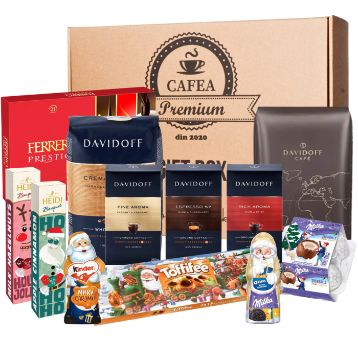 Pachet Cadou CAFEA PREMIUM  - Davidoff & Christmas Friends - 12 piese [1]