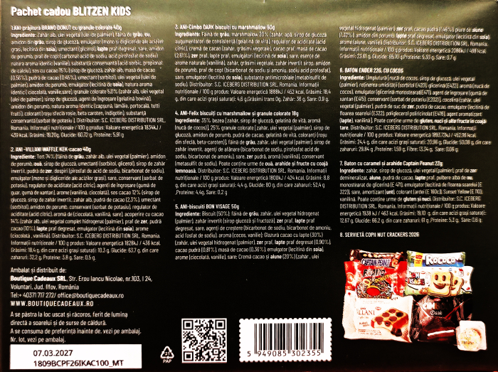 Pachet Cadou cu Dulciuri pentru Craciun Blitzen Kids - 7 Produse + Cutie Festiva [3]
