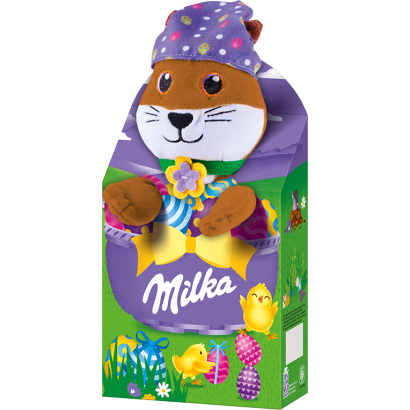 Pachet cu Dulciuri pentru Paste MILKA Mix + Jucarie Plus 96g [2]