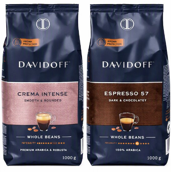 Pachet DAVIDOFF Duo - Cafea Boabe Crema Intense & Espresso 57 2x1Kg [2]