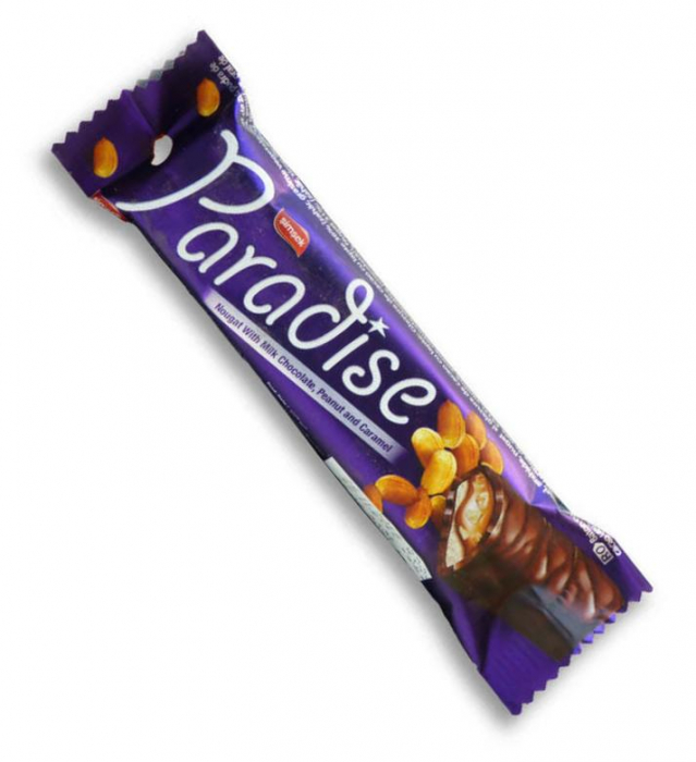 PARADISE Baton de Ciocolata cu Alune si Caramel cutie 24x22g [2]