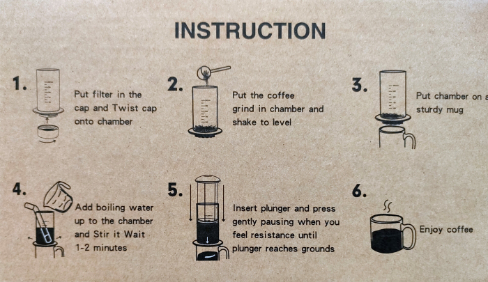 Presă de Aer pentru Prepararea Cafelei - Filtru de Cafea Espresso Manual, Portabil, Capacitate 300ml [15]