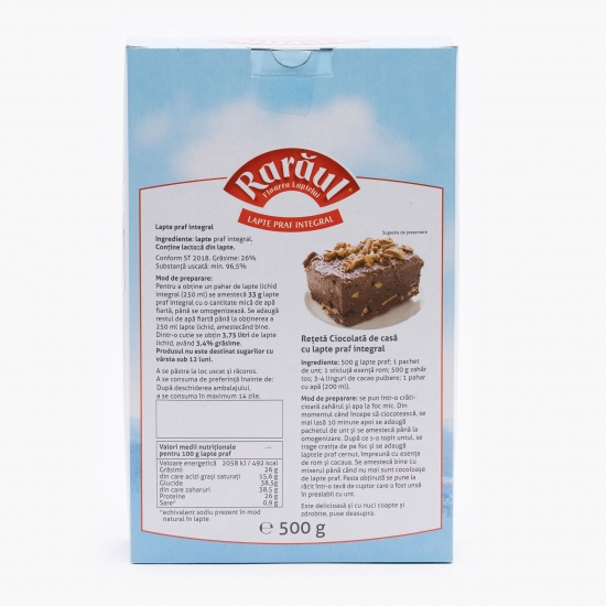 RARAUL Lapte Praf Integral 26% 500g [2]