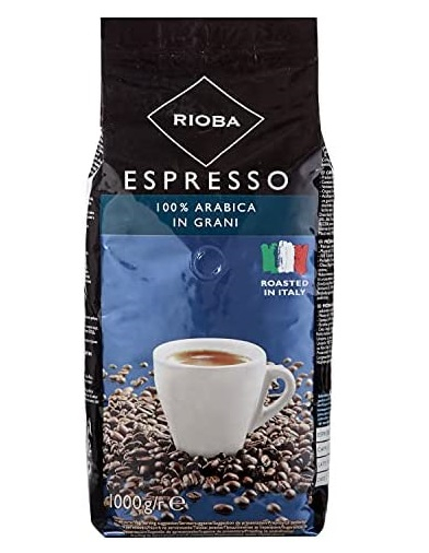 RIOBA Caffe Espresso Aromatico 100% Arabica Cafea Boabe 1Kg [2]