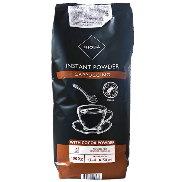 RIOBA Cappuccino Bautura Instant cu Cafea si Cacao Pudra 1Kg [1]