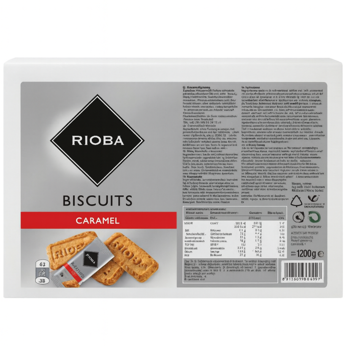 RIOBA Caramel Biscuiti pentru Cafea Ambalati Individual  250buc 1200g [2]