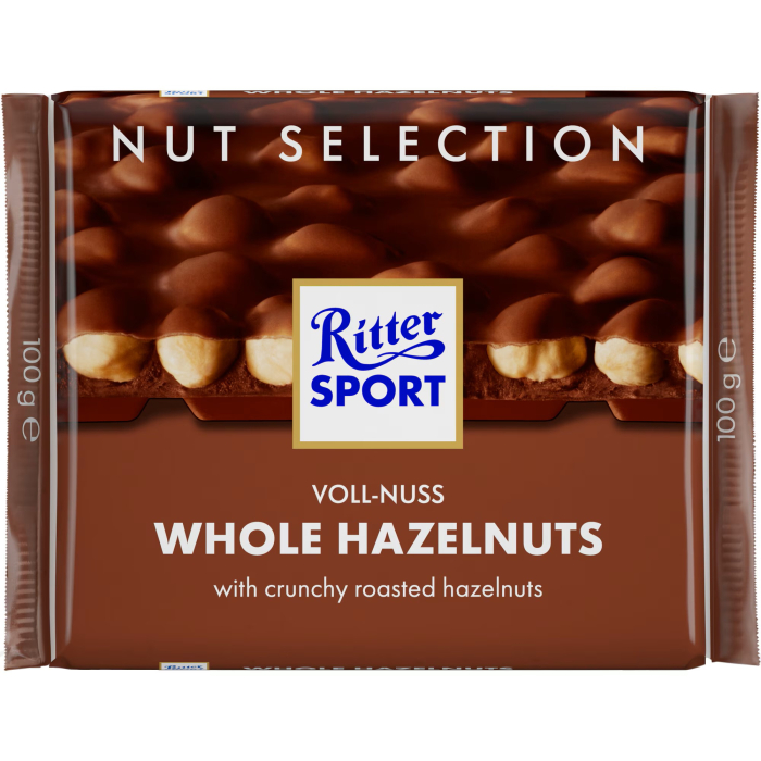 RITTER Sport Ciocolata cu Alune de Padure Intregi 100g [1]