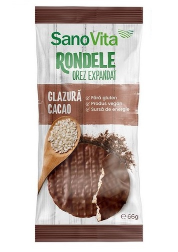 Rondele de Orez Expandat cu Cacao SANO VITA 66g [1]