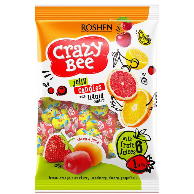 Jeleuri cu Fructe Crazy Bee ROSHEN 1Kg [2]