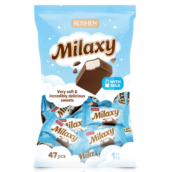 ROSHEN Milaxy Bomboane cu Lapte si Glazura de Cacao 30% 1Kg [3]