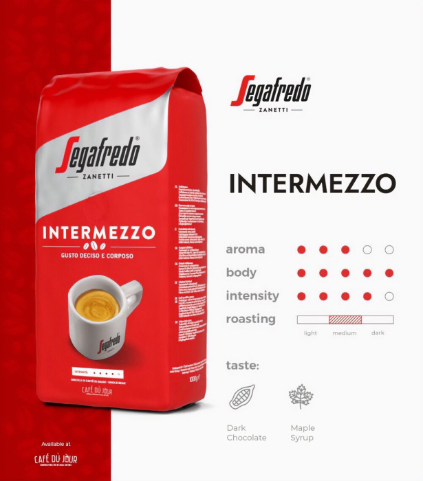 SEGAFREDO Intermezzo Cafea Boabe 1kg [3]