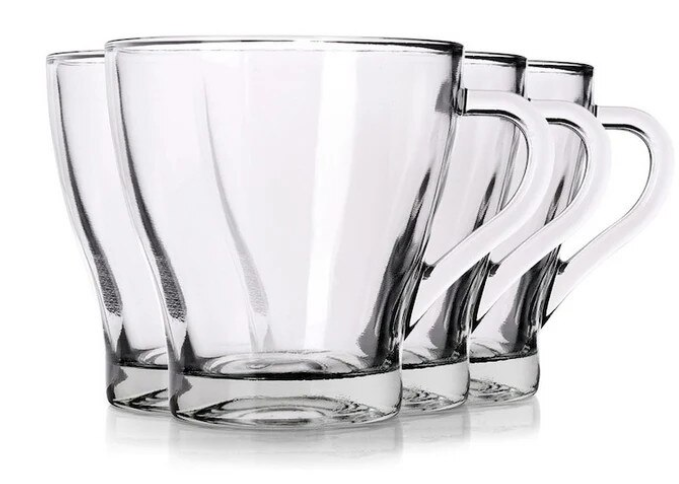 Set cartonat Kandil Mag Fressia – 3 căni din sticlă transparentă, 280 ml [3]