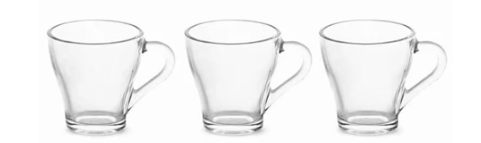 Set cartonat Kandil Mag Fressia – 3 căni din sticlă transparentă, 280 ml [2]
