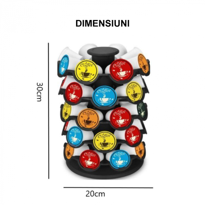 Suport Rotativ Practic pentru 40 de Capsule Nespresso [2]