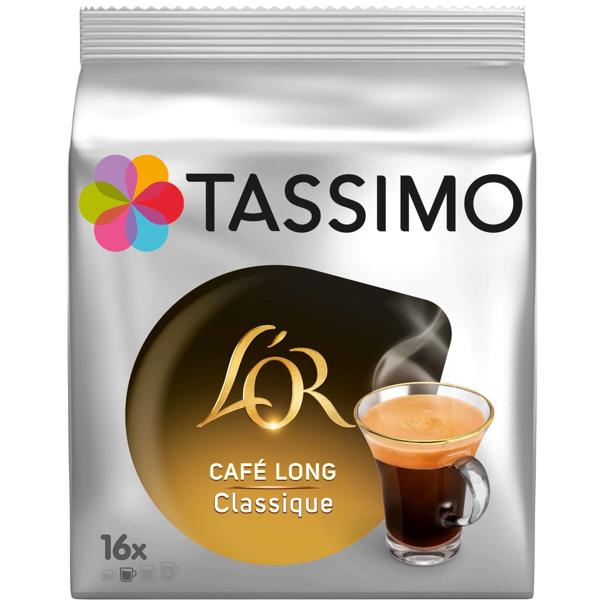 TASSIMO L'OR Cafe Long Clasique Capsule cu Cafea 16buc 128g [1]