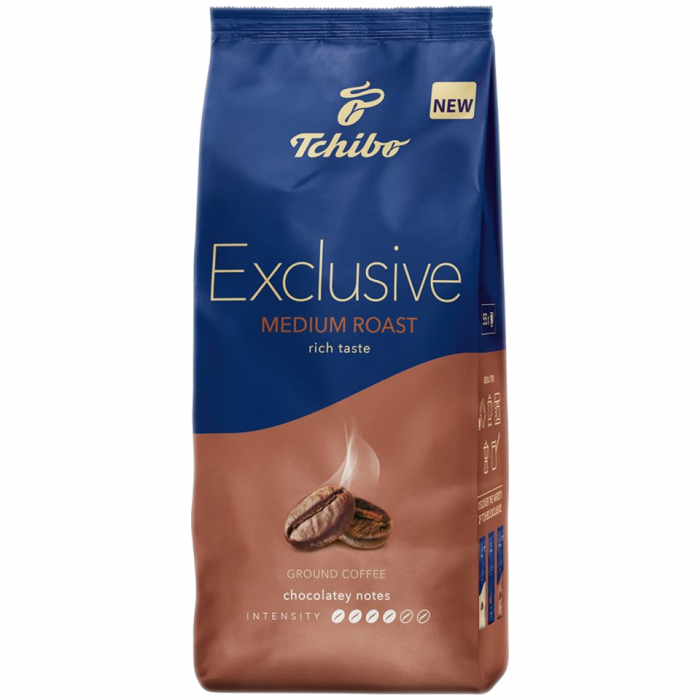 TCHIBO Exclusive Medium Roast Chocolatey Notes Cafea Macinata 500g [1]