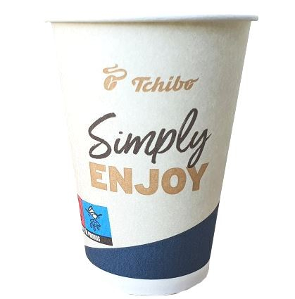 TCHIBO Pahare Inscriptionate de Unica Folosinta din Carton 237ml (8 OZ) 50buc [2]