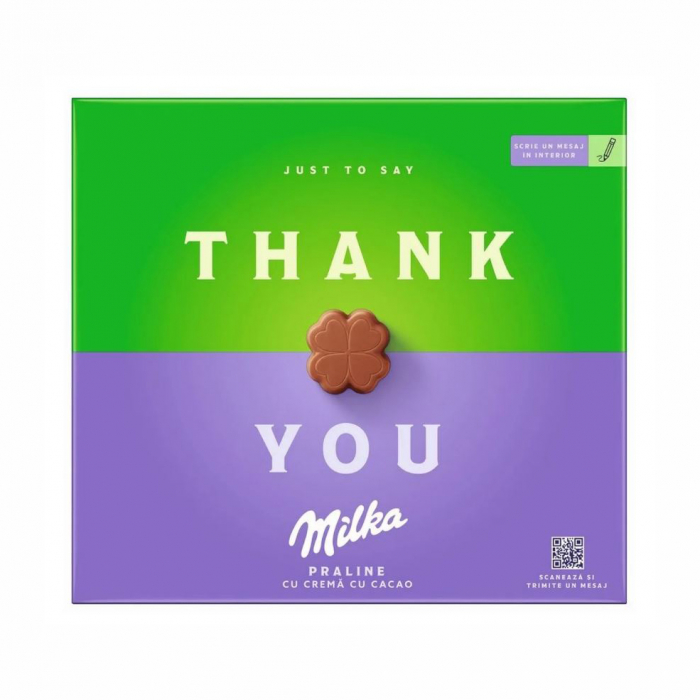 Thank You Milka Praline cu Crema de Cacao 110g [2]