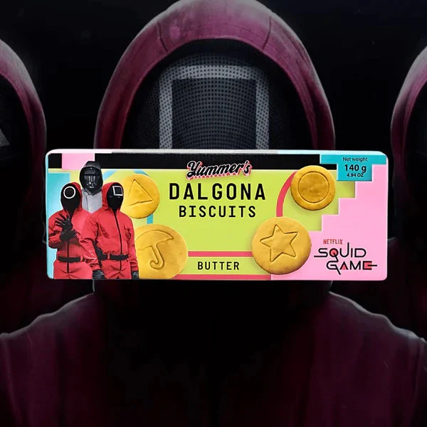 YUMMER'S Biscuiti Dalgona Squid Game - Aroma de Unt 140g [2]
