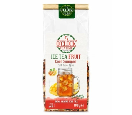 Ceai Premium - 5'O CLOCK Ceai Infuzie Ice Tea Fruit Cool Summer 80g
