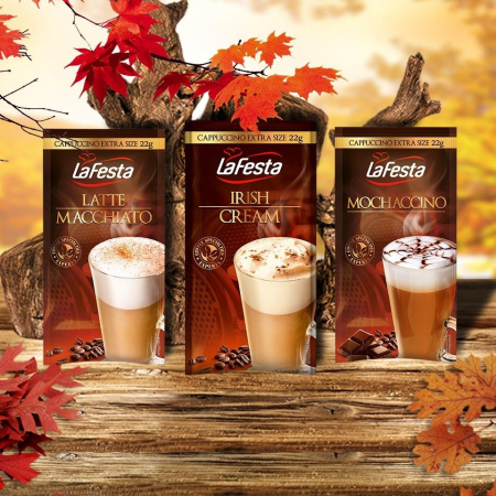 LA FESTA Cappuccino Irish Cream Bautura Instant Plic 8x22g [2]