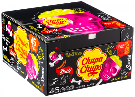 Dropsuri/Jeleuri - Acadele CHUPA CHUPS Skull Craniu 15gx45buc