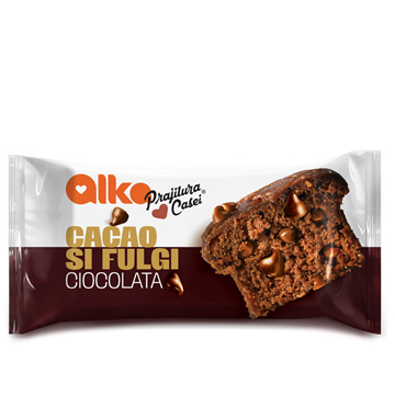 Prajituri Ambalate - ALKA Mini Prajitura Casei cu Cacao si Fulgi de Ciocolata 12x60g