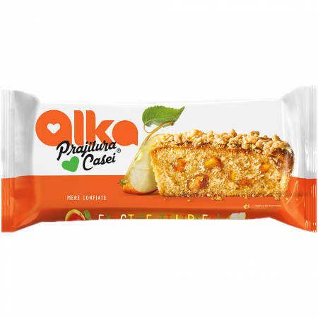 Biscuiti & Fursecuri - ALKA Prajitura Casei cu Mere Confiate 350g