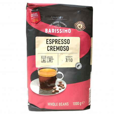Cafea Boabe Premium - AMAROY Barissimo Espresso Cremoso Cafea Boabe 1kg